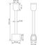 Donolux Connector 180 H135 B DL20224 Donolux Magnet Modular System «CODE 1.2», токопроводящий прямой соединитель на стойке для оснований,, изображение 2