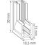 Donolux Inner corner DLSM CB Внутренний угол-соединитель для накладного шинопровода Slim Line Mini, L30*W50*H15 мм, черный, изображение 2