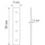 Donolux I connector DLS B I-образный соединитель для трекового шинопровода Slim Line, L80xW15 мм, черный, изображение 2