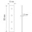 Donolux I connector DLS B I-образный соединитель для трекового шинопровода Slim Line, L80xW15 мм, черный, изображение 2