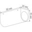 Donolux Surface mount 80HB Горизонтальное накладное крепление LIGHT WAVE, L80xW30xH35 мм, металл, черный, крепление в комплекте, изображение 2