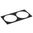 Donolux Frame DL20761B2 Декоративная  двойная рамка для светильника DL20761, 175х89х2.5, черная