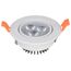 Kink Light 2143 Светильник встраиваемый белый d10,5 h7 Led 7W (4000K)