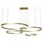 Kink Light 08204,33P(3000K) Подвес Тор матовое золото w150*100 (d40+60+80+100) h150 Led 168W (3000K) диммируемый с пультом ДУ