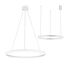 Kink Light 08228,01A(4000K) Подвес Тор белый d100 h150 Led 56W (4000K) 2 вида крепления, диммируемый, с пультом ДУ