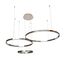 Kink Light 08223,02PA(4000K) Подвес диммируемый Тор хром w133.5*95(d80+60+40) h150 Led 110W (4000k), с пультом ДУ