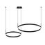 Kink Light 08219,19PA(4000K) Подвес диммируемый Тор черный w90*60 (d40+60) h150 Led 60W (4000K) с пультом ДУ