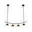 Kink Light 07652-4,19 Люстра Стиви черный w120*15 h120 Led 40W (4000K)