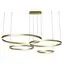 Kink Light 08204,33P(4000K) Подвес Тор матовое золото w150*100 (d40+60+80+100) h150 Led 174w (4000K) диммируемый с пультом ДУ