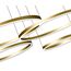 Kink Light 08204,33P(3000K) Подвес Тор матовое золото w150*100 (d40+60+80+100) h150 Led 168W (3000K) диммируемый с пультом ДУ, изображение 2