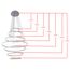 Kink Light 08537,01(4000K) Подвес Тор белый h300 d40+60+80+100+80+60+40 Led 284W (4000K) с пультом ДУ, изображение 3