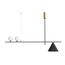 Kink Light 07620-2+1,19 Люстра Пулл черный L123 h60 G4 2*5W+E27 1*40W (лампы G4 в комплекте)