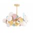 Kink Light 074160-10,33(43) Подвес Матиас мультиколор d67 h50 G9 10*5W (Led лампы в комплекте, 4000K) (золотой корпус, разноцветные декор элементы)