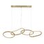 Kink Light 07609-4AL,33 Подвес Сена золото w106*25 (размер колец w28*25) h120 Led 36W (3000K)