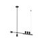 Kink Light 07618-150,19 Люстра Рия черный L150 h116/86/46 GU10 5*5W+Led 15W (4000K) (лампы в комплекте)
