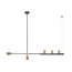 Kink Light 07618-120,36 Люстра Рия латунь L120 h116/86/46 GU10 5*5W+Led 12W (3000K) (лампы в комплекте)