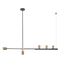 Kink Light 07618-150,36 Люстра Рия латунь L150 h116/86/46 GU10 5*5W+Led 15W (3000K) (лампы в комплекте)