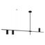 Kink Light 07621-3,19 Люстра Рия черный w126*6 h85/55/45 GU10 3*10W