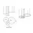 Kink Light 08246,36PA(4000K) Подвес диммируемый Лаура латунь d40+60+80 h150 Led 110W (4000K) с пультом ДУ, изображение 2