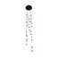 Kink Light 07637-18A,19(01) Подвес диммируемый Луена черный d40 h210 Led 90W (3000-6000K) с пультом ДУ