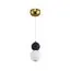 Kink Light 07627-1+1,19 Подвес Мони черный d10 h130 Led 6W (4000K) (белые матовые плафоны + декоративные плафоны в цвете графит)