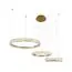 Kink Light 08246,36PA(4000K) Подвес диммируемый Лаура латунь d40+60+80 h150 Led 110W (4000K) с пультом ДУ