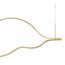 Kink Light 08258-100,33P Подвес Линн матовое золото w103*3 h200 Led 32W (3000K), изображение 3