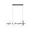 Kink Light 07608-10A,19(01) Люстра Иона черный (плафоны белые матовые) w120*28 h200 G9 10*5W+ Led 17W (4000K) (Led) (лампами не комплектуется), изображение 2