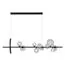 Kink Light 09408-10,19 Люстра Иона черный w120*28 h200 G9 50W+Led 17W (4000K) (Led лампы в комплекте 4000К)