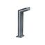 Kink Light 09207-F,16(05) Светильник уличный серый с солнечной батареей w15*7,5 h80 Led 6W (4000K) Декоративная подсветка синяя.