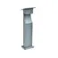 Kink Light 09205-F,16(05) Светильник уличный серый с солнечной батареей w13*8,5 h80 Led 6W (4000K) Декоративная подсветка синяя.