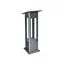 Kink Light 09206-F,16(07) Светильник уличный серый с солнечной батареей w20*20 h80 Led 8W (4000K) Декоративная подсветка зеленая.