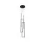 Kink Light 08459-4A,19 Подвес Алони черный d40 h500 (W100*20) Led 128W (4000K)