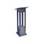 Kink Light 09206-F,16(05) Светильник уличный серый с солнечной батареей w20*20 h80 Led 8W (4000K) Декоративная подсветка синяя., изображение 2