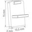 Donolux Cap DLSM B Боковая заглушка для шинопровода Slim Line Mini, L10,5xW2xH15 мм, черная, изображение 4