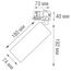 Donolux DL18895R1BBrass Track Светильник трековый, GU10, D57хH202мм, IP20, черный-латунь, без лампы, изображение 4