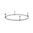 Donolux DL20225D800B Black Donolux Magnet Modular System «CODE 1.2», D800хH135 мм, DC24V, круглое основание для модульных свети