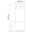 Donolux DL20471W8DG Ландшафтный светильник IP54, D90xW125xH240 мм, 8Вт, 3000К, темно-серый, изображение 5