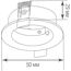 Donolux Recessed mounting 2B Встраиваемое основание с бортиком LIGHT WAVE, D50xH29 мм, монтажный диаметр D45 мм, металл, черный, изображение 4