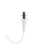 Donolux Glass DL20751 Clear Brushed black Декоративный стеклянный элемент прозрачный CASCATA, D105xH250 мм, с патроном 1хЕ14 40Вт макс. (шлифованный черный напатронник, металл), прозрачный провод 2000 мм
