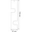 Donolux Surface mount 190VB2 Вертикальный накладной держатель (двойной) LIGHT WAVE, D42xH190 мм, металл, черный, изображение 4