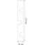 Donolux Surface mount 270VB3 Вертикальный накладной держатель (тройной) LIGHT WAVE, D42xH270 мм, металл, черный, изображение 4