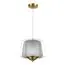 ST LUCE SL6127.313.01 Светильник подвесной ST-Luce Латунь/Серый, Прозрачный LED 1*18W 3000K