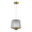 ST LUCE SL6127.313.01 Светильник подвесной ST-Luce Латунь/Серый, Прозрачный LED 1*18W 3000K