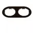 Lightstar 214657 Рамка DOMINO Double ROUND МR16 ЧЕРНЫЙ