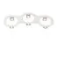 Lightstar 214696 Рамка DOMINO Triple ROUND МR16 БЕЛЫЙ