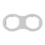 Lightstar 214626 Рамка DOMINO Double ROUND МR16 БЕЛЫЙ