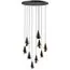 Lightstar 757090 Люстра CONE 9х40W E14 ЧЕРНЫЙ /ЗОЛОТО