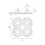 Lightstar D64706060707 Светильник DOMINO ROUND МR16 (214647+214606+214606+214607+214607), изображение 2
