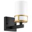 Lightstar 731617 Бра CERO 1х40W E14 ЧЕРНЫЙ/ЗОЛОТО/БЕЛЫЙ